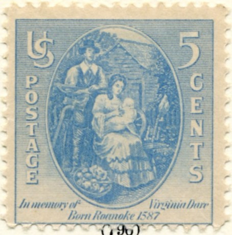 Scott 796 5 Cent Stamp Virginia Dare a