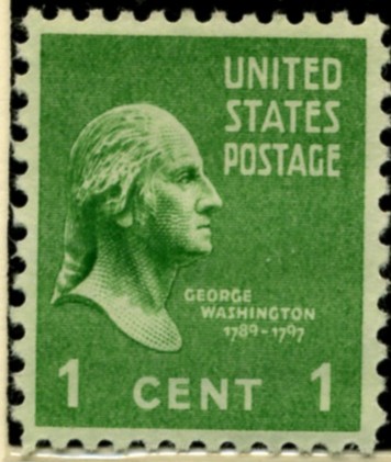 Scott 804 1 Cent Stamp George Washington