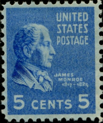 Scott 810 5 Cent Stamp James Monroe