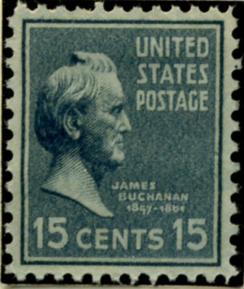 Scott 820 15 Cent Stamp James Buchanan