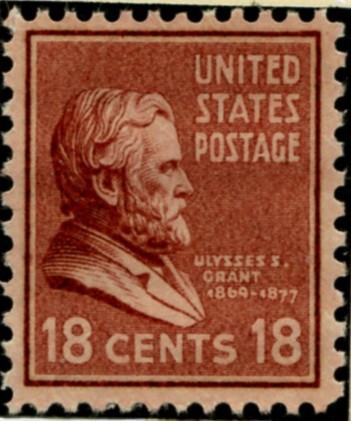 Scott 823 18 Cent Stamp Ulysses S Grant