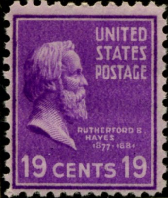 Scott 824 19 Cent Stamp Rutherford B Hayes