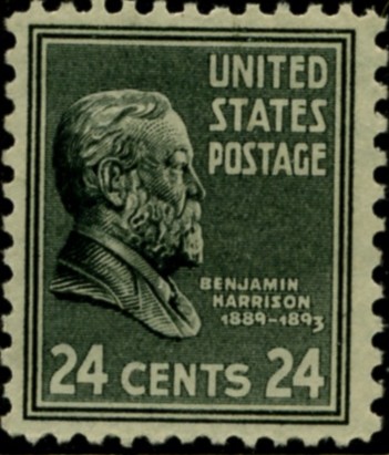 Scott 828 24 Cent Stamp Benjamin Harrison