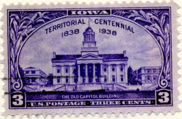 Scott 838 3 Cent Stamp Iowa Territory Centennial a