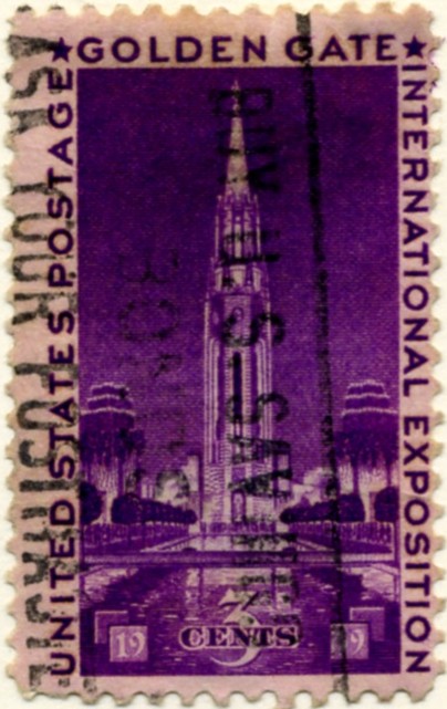 Scott 852 3 Cent Stamp Golden State Exposition a