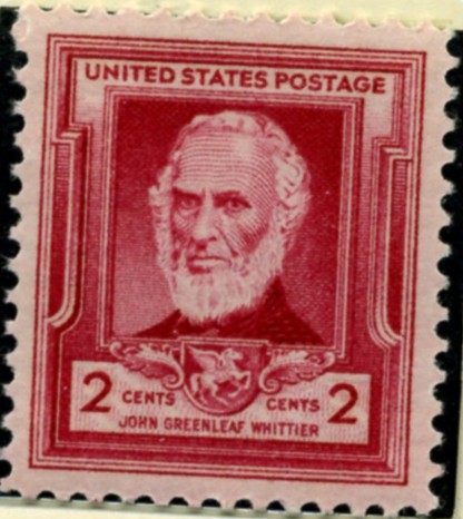 Scott 865 2 Cent Stamp John Greenleaf Whittier