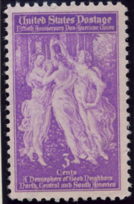 Scott 895 3 Cent Stamp Pan American Union