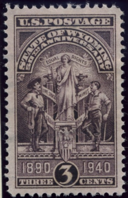 Scott 897 3 Cent Stamp Wyoming Statehood