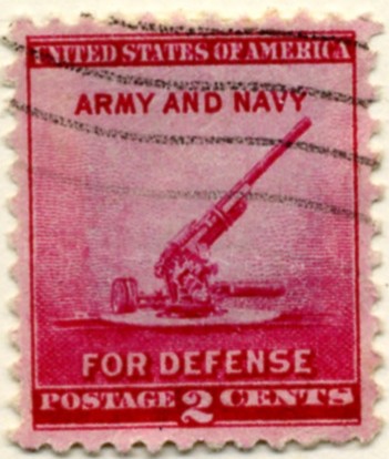 Scott 900 2 Cent Stamp Defense - Artillery a