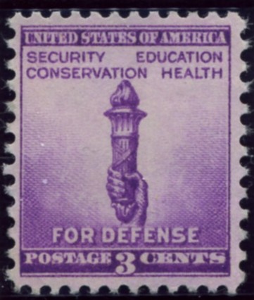 Scott 901 3 Cent Stamp Defense - Torch of Liberty
