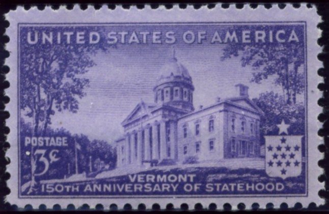 Scott 903 3 Cent Stamp Vermont Statehood