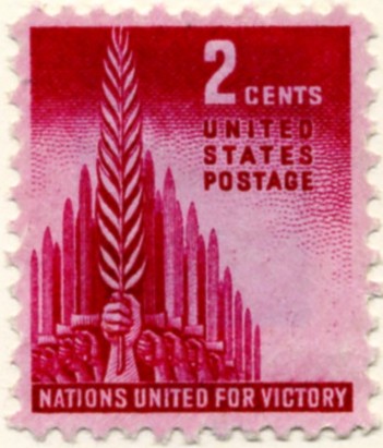 Scott 907 2 Cent Stamp Allied Nations United for Victory a