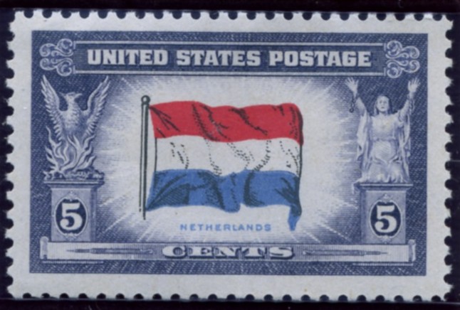 Scott 913 5 Cent Stamp Overrun Countries Issue Netherlands