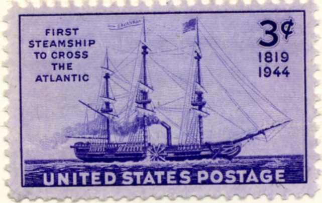Scott 923 3 Cent Stamp First Steamship Across the Atlantic a
