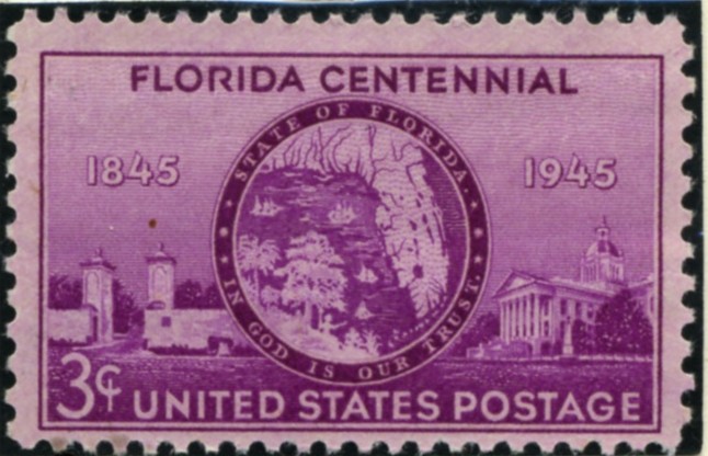 Scott 927 3 Cent Stamp Florida Centennial