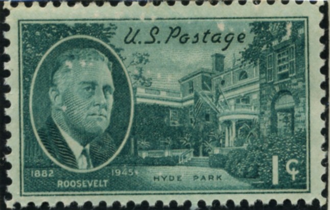 Scott 930 1 Cent Stamp Roosevelt - Hyde Park