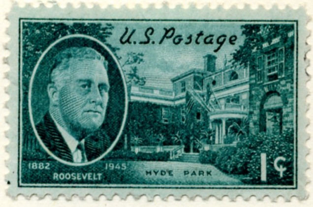 Scott 930 1 Cent Stamp Roosevelt - Hyde Park a