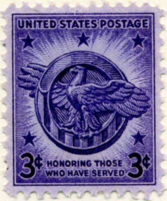 Scott 940 3 Cent Stamp Discharge Emblem a