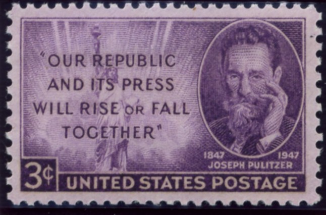 Scott 946 3 Cent Stamp Joseph Pulitzer