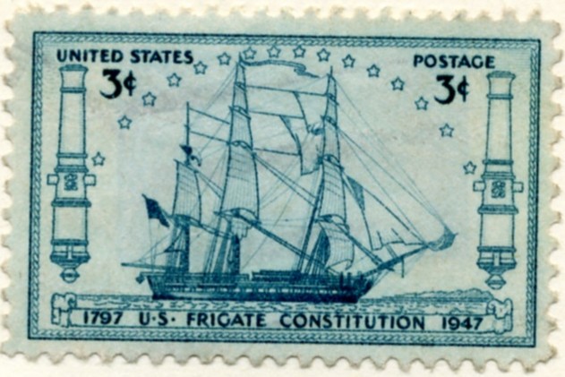 Scott 951 3 Cent Stamp Frigate Constitution a