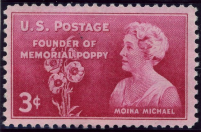 Scott 977 3 Cent Stamp Moina Michael Memorial Poppy