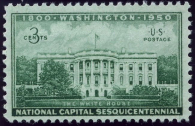 Scott 990 3 Cent Stamp White House