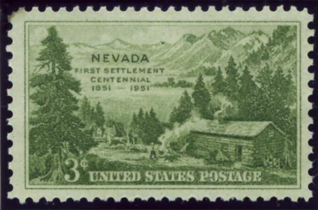 Scott 999 3 Cent Stamp Nevada First Settlement Centennial
