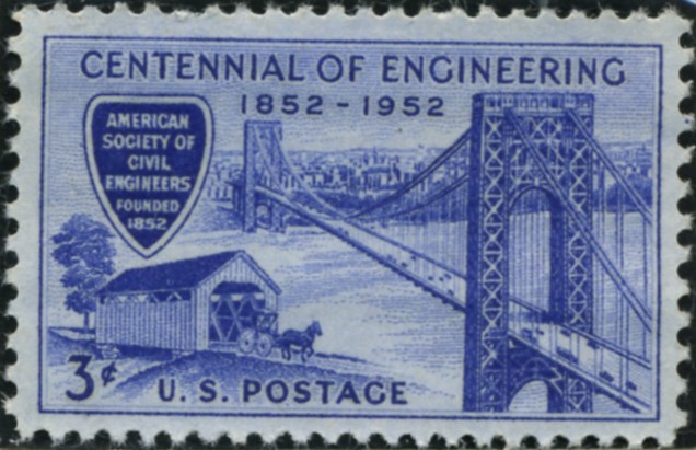 Scott 1012 3 Cent Stamp American Society of Civil Engineers