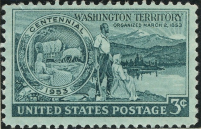 Scott 1019 3 Cent Stamp Washington Territory Centennial