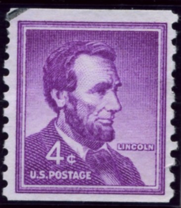 Scott 1058 4 Cent Stamp Abraham Lincoln coil stamp