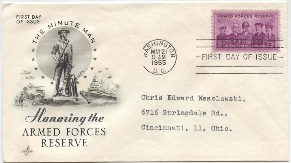Scott 1067 3 Cent Stamp Armed Forces Reserves