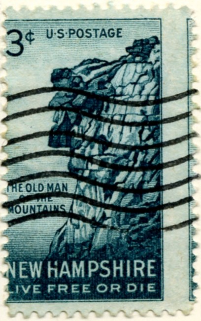 Scott 1068 3 Cent Stamp Old Man Of The Mountains New Hampshire a