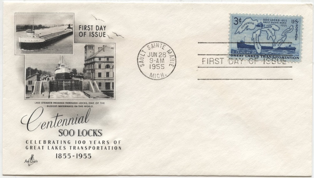 Scott 1069 3 Cent Stamp Great Lakes Transportation First Day Cover