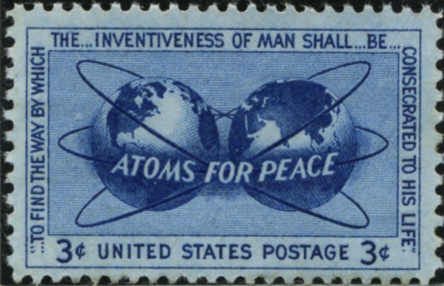 Scott 1070 3 Cent Stamp Atoms For Peace
