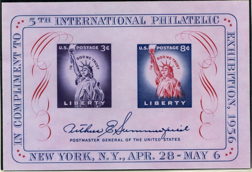 Scott 1075 12 Cent FIPEX Souvenir Sheet