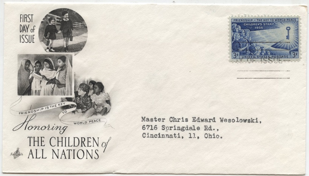 Scott 1085 3 Cent Stamp Children's Stamp First Day Cover