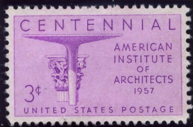 Scott 1089 3 Cent Stamp Centennial American Institute of Architects