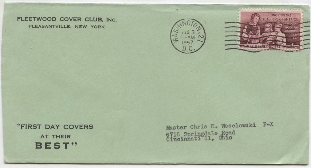 Scott 1093 3 Cent Stamp Teachers of America National Education Association Cover