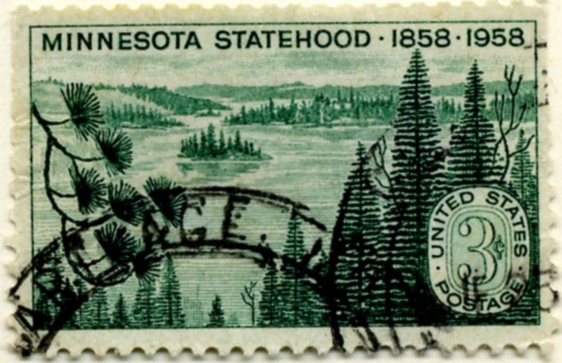 Scott 1106 3 Cent Stamp Minnesota Statehood Centennial a