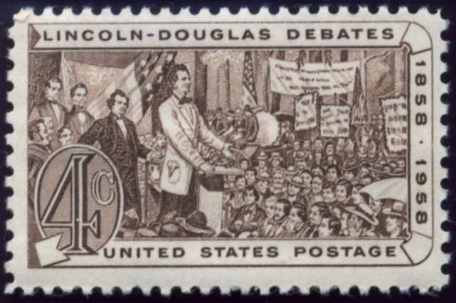 Scott 1115 4 Cent Stamp Lincoln Douglas Debates