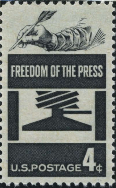 Scott 1119 4 Cent Stamp Freedom Of The Press