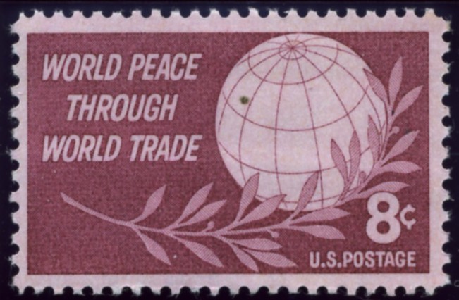 Scott 1129 8 Cent Stamp World Peace Through Trade