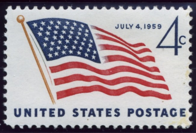 Scott 1132 4 Cent Stamp 49 Star U. S. Flag