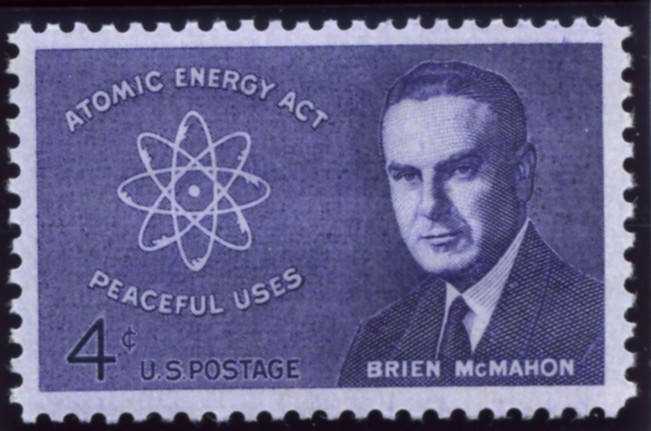 Scott 1200 4 Cent Stamp Brien McMahon Atomic Energy Act