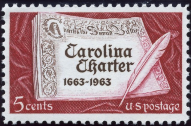 Scott 1230 5 Cent Stamp Carolina Charter