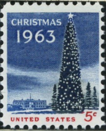 Scott 1240 5 Cent Stamp Christmas Tree