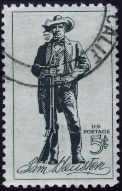 Scott 1242 5 Cent Stamp Sam Houston