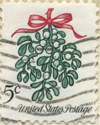 Scott 1255 5 Cent Stamp Mistletoe