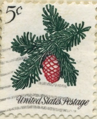 Scott 1257 5 Cent Stamp Conifer