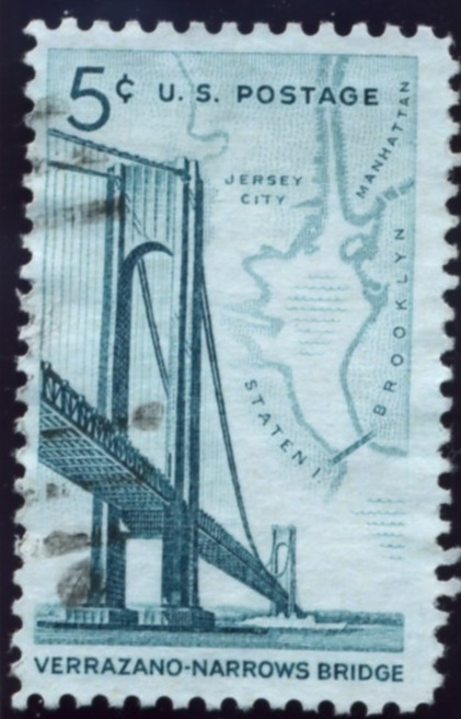 Scott 1258 5 Cent Stamp Verrazano Bridge